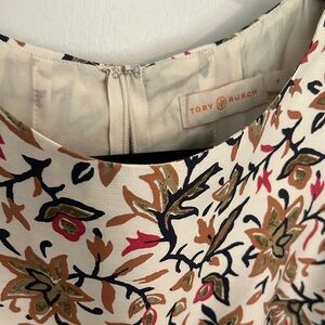 Tory Burch Cream and Pink Floral Top